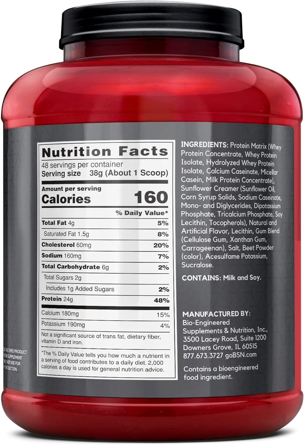 SYNTHA-6 Edge Powder, Low Sugar, Strawberry Milkshake, 48 Servings | Premium Hydrolyzed Whey and Micellar Casein Blend for Muscle Gain, Low Sugar, 24G Protein, Keto Friendly