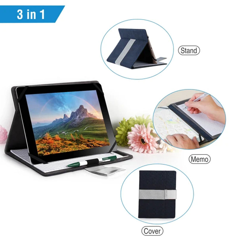 Tablet Protector Storage Case for 9.7 Inch Tablet, Business Tablet Briefcase with Notepad Paper