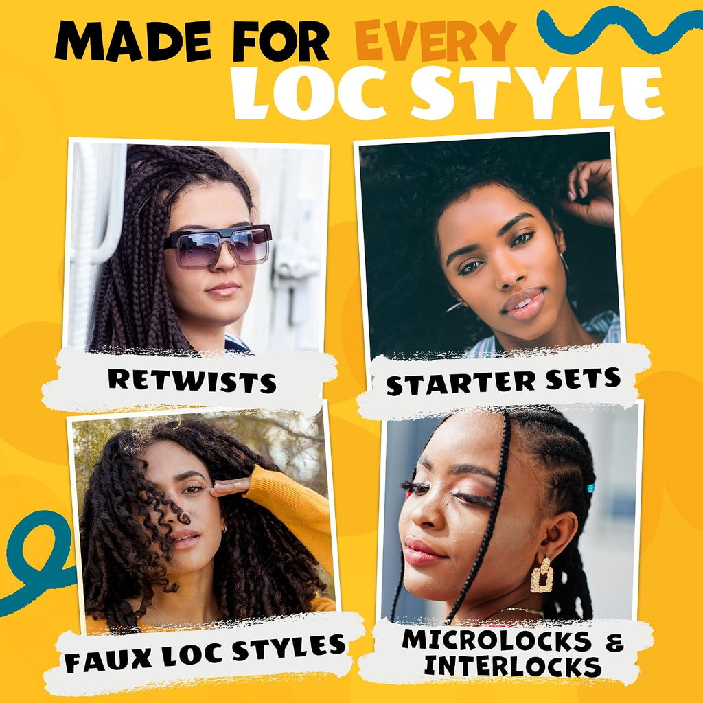 Lock N Twist Supreme Hold - Extreme Styling Control for Locs, Microlocs, Twists, and Retwists, Provides Edge Control, Strong Hair Gel for Women and Men - 5 Oz Jar