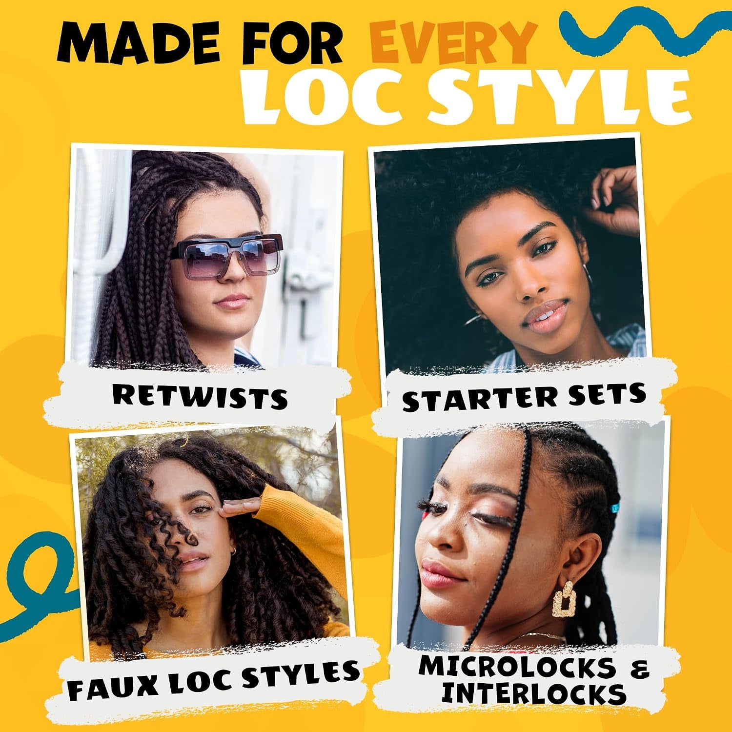 Lock N Twist Supreme Hold - Extreme Styling Control for Locs, Microlocs, Twists, and Retwists, Provides Edge Control, Strong Hair Gel for Women and Men - 5 Oz Jar