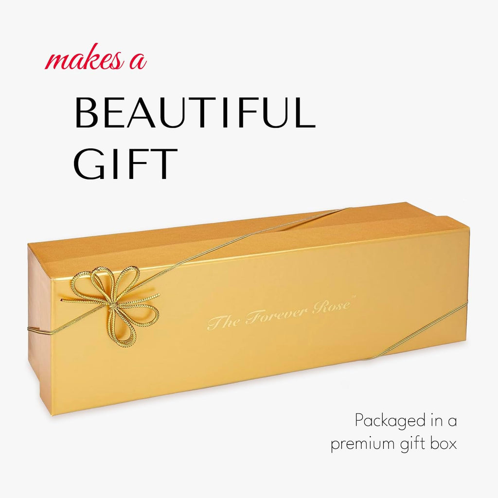 24K Gold Dipped Real Rose, Handmade, in Gold Gift Box | Long Lasting, Romantic Gift for Anniversary, Valentine'S Day, Mother'S Day, Birthday, Wedding, Wife, Girlfriend