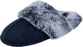Womens Comfy Faux Fur House Slipper Scuff Memory Foam Slip on Anti-Skid Soleslipper