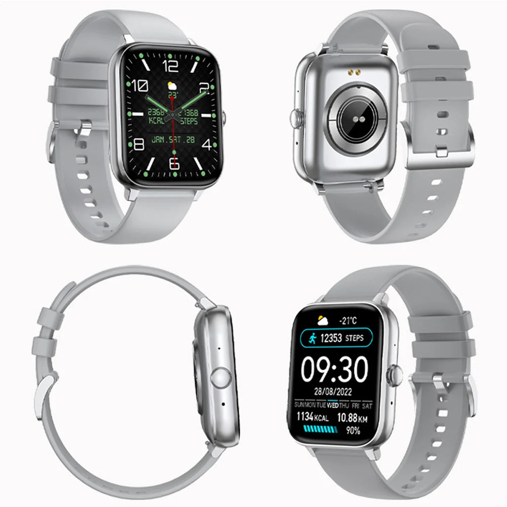 Smartwatch Men Women1.83Inch BT Face Heart Rate Fitness Tracker