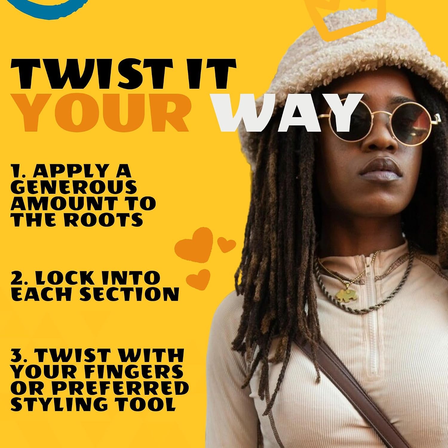 Lock N Twist Supreme Hold - Extreme Styling Control for Locs, Microlocs, Twists, and Retwists, Provides Edge Control, Strong Hair Gel for Women and Men - 5 Oz Jar