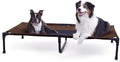 K&H Outdoor Elevated Dog Bed, Cooling Raised Dog Bed, Chocolate, XL 50X32In | Pet Cot for Large & Extra Large Pets, Breathable Mesh Center Hammock Design, Indoor/Outdoor Washable Cover, 50X32In