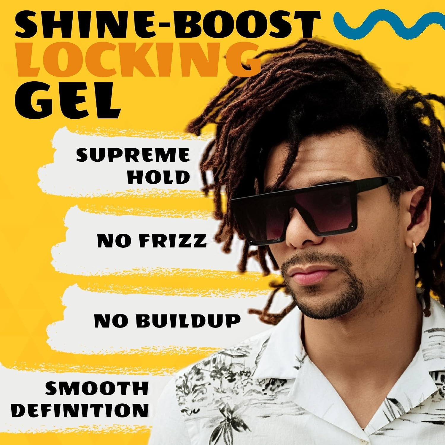 Lock N Twist Supreme Hold - Extreme Styling Control for Locs, Microlocs, Twists, and Retwists, Provides Edge Control, Strong Hair Gel for Women and Men - 5 Oz Jar