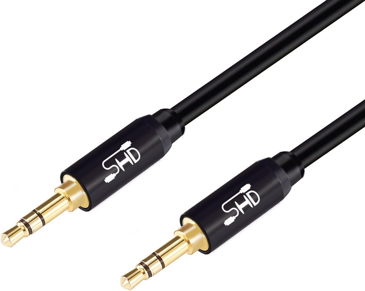 Aux Cable, 3.5Mm Audio Cable Aux for Car Auxiliary Audio Stereo Cable 3.5Mm Cord Premium Sound Dual Shielded with Gold Plated Connectors-20Feet