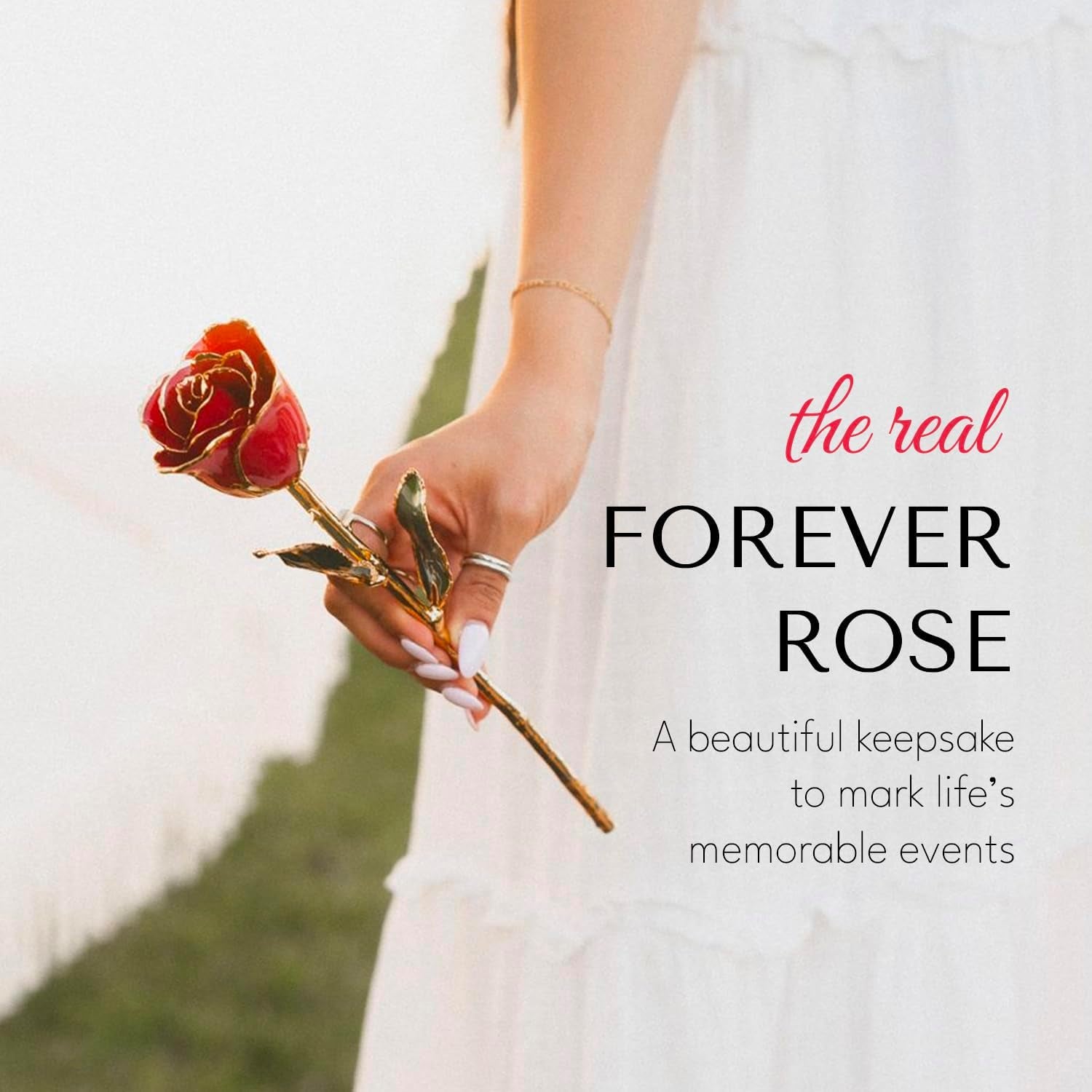 24K Gold Dipped Real Rose, Handmade, in Gold Gift Box | Long Lasting, Romantic Gift for Anniversary, Valentine'S Day, Mother'S Day, Birthday, Wedding, Wife, Girlfriend