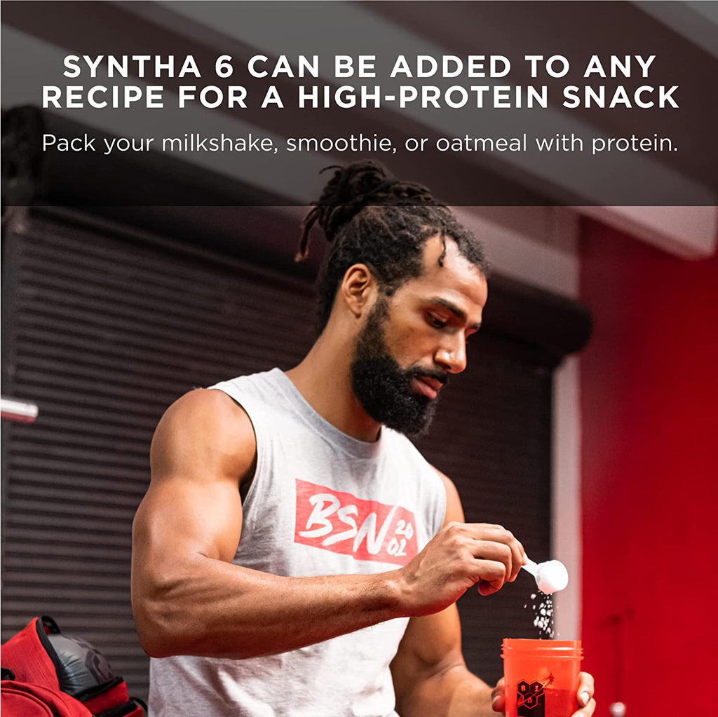 SYNTHA-6 Edge Powder, Low Sugar, Strawberry Milkshake, 48 Servings | Premium Hydrolyzed Whey and Micellar Casein Blend for Muscle Gain, Low Sugar, 24G Protein, Keto Friendly