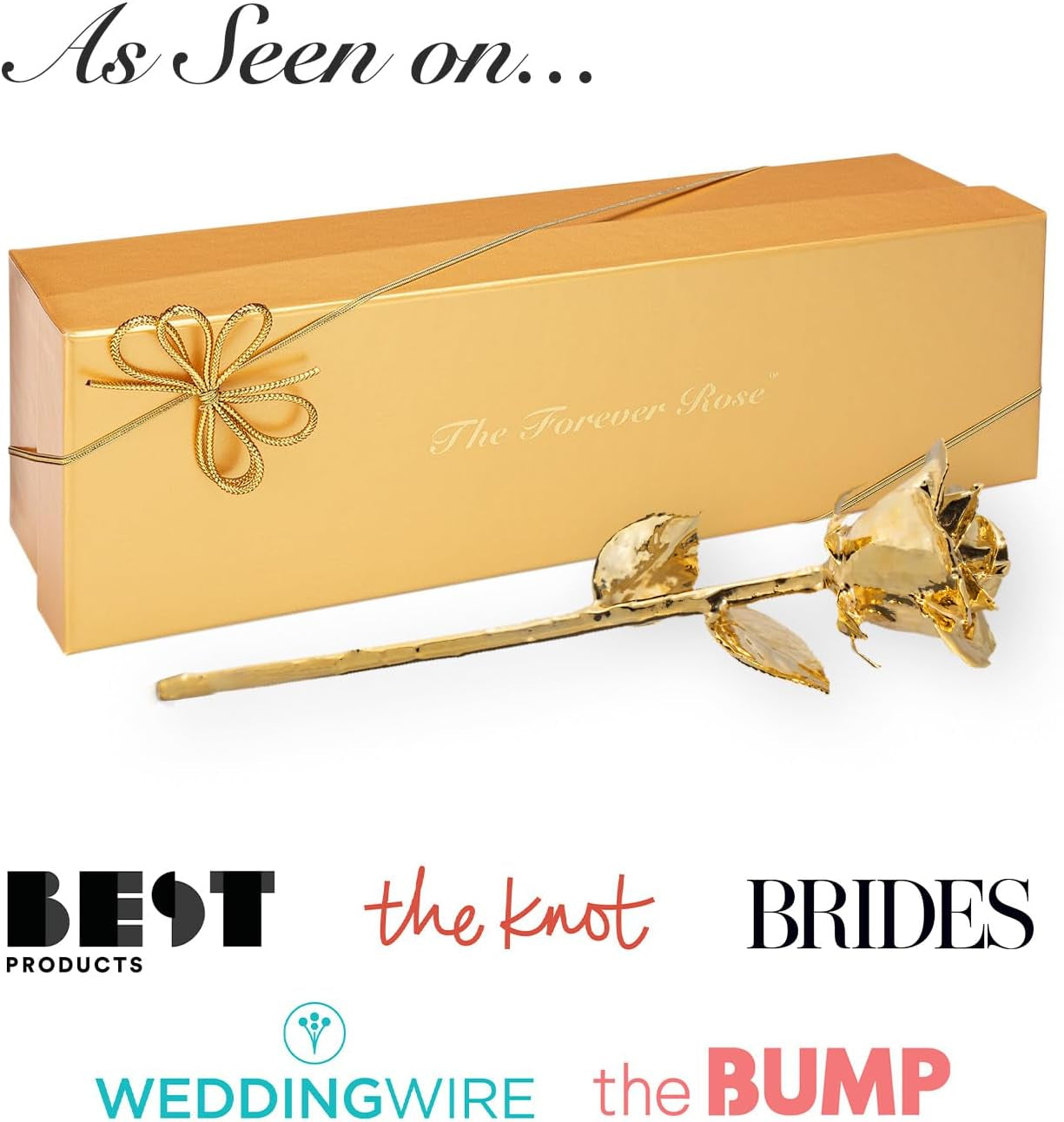 24K Gold Dipped Real Rose, Handmade, in Gold Gift Box | Long Lasting, Romantic Gift for Anniversary, Valentine'S Day, Mother'S Day, Birthday, Wedding, Wife, Girlfriend