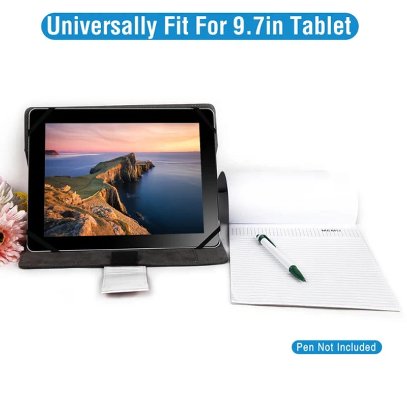 Tablet Protector Storage Case for 9.7 Inch Tablet, Business Tablet Briefcase with Notepad Paper